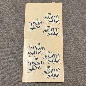 Rare Vintage Siegfried and Roy White Tigers Fuzzy Stickers
